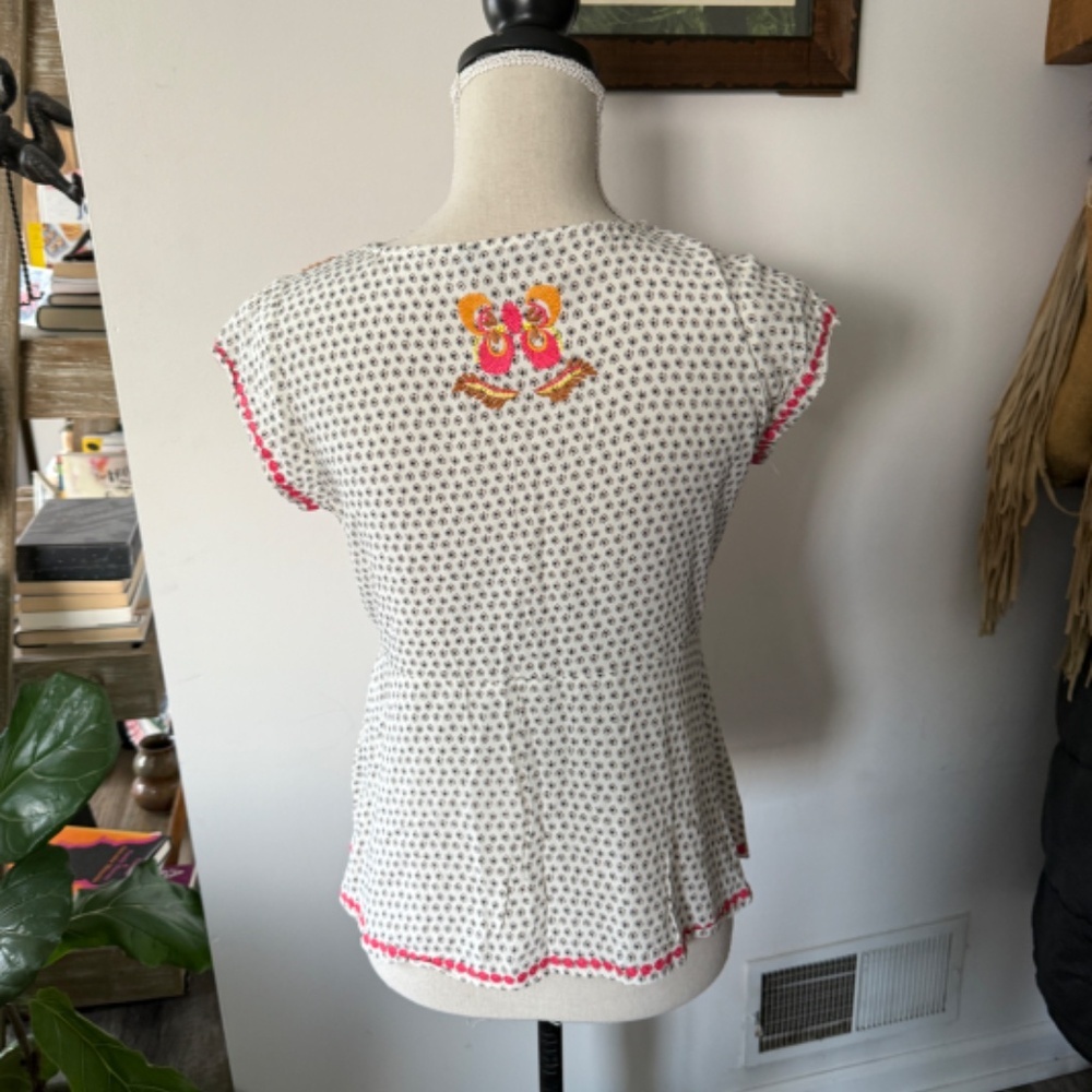 THML Embroidered Printed Top M Colorful - Picture 4 of 6
